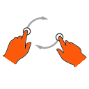 Ikona - wizualizacja inspekcji dronem.